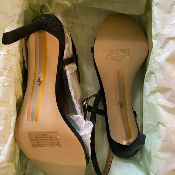 Sam Edelman Doran Black Strappy Heels - Picture 4 of 6